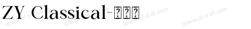 ZY Classical字体转换